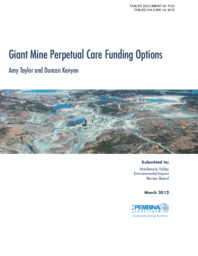 050-17(3) - Giant Mine Perpetual Care Funding Options 