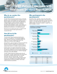 229-17(5) - NWT Patient Experience with Healthcare Services Report 2014 