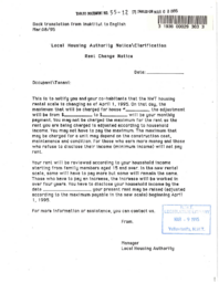 055-12(7) - Local Housing Authority Notice Clarification of Rent Change Notice