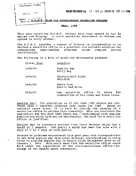 42-88(2) - RCMP Plan for Establishing Satellite Offices, Fall 1988