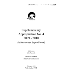 80-16(4) - Supplementary Appropriation No. 4, 2009-2010 