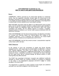 038-17(4) - GNWT Response to Motion 20-17(3): Mental Health and Addictions Resources 