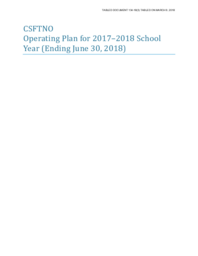 134-18(3) - Commission scolaire francophone, Territoires du Nord-Ouest Operating Plan for 2017-2018 School Year (ending June 30, 2018) 