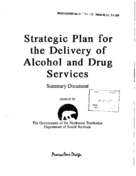 141-91(1) - Strategic Plan for Delivery of Alcohol and Drug Services