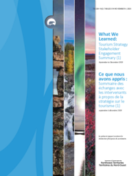 226-19(2) - What We Learned: Tourism Strategy Stakeholder Engagement Strategy (1) September to December 2019 