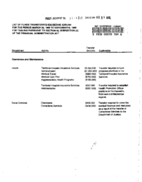 031-12(3) - List of Funds Transferred Exceeding $250,000 for the Period March 23, 1992, to November 19, 1992