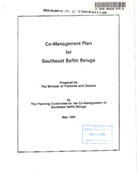 076-12(7) - Co-Management Plan for Southeast Baffin Beluga