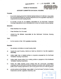 57-12(4) - Advisory Committee on Social Housing