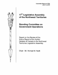 CR 4-17(3) - Report on the Introduction of Electronic Petitions in the Legislative Assembly of the Northwest Territories