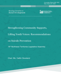 CR 50-19(2) - Strengthening Community Supports, Lifting Youth Voices: Recommendations on Suicide Prevention