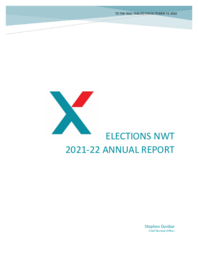 709-19(2) Elections NWT 2021-22 Annual Report