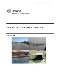 734-19(2) Highway Drainage Design Standards, Ontario Ministry of Transport, January 2008