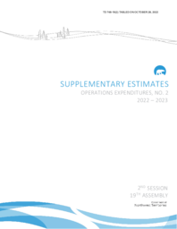 748-19(2) Supplementary Estimates (Operations Expenditures), No. 2, 2022-2023