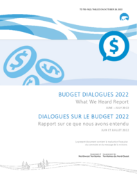 750-19(2) Budget Dialogues 2022:  What We Heard Report, June-July 2022