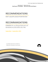 751-19(2) Recommendations:  NWT Liquor Legislation Review