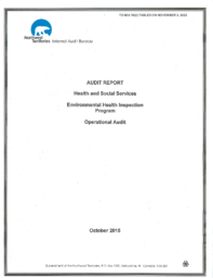 803-19(2) Redacted Report from the Department of Health and Social Services from the Internal Audit Bureau obtained under Access to Information