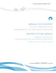 834-19(2) Annual Status Report 2019-2023 Mandate of the Government of the Northwest Territories 