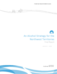 906-19(2) An Alcohol Strategy for the Northwest Territories Final Report March 2023 