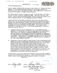 040-13(3) - Letters to Yellowknife MLA's from parents of children in schools in Yellowknife District #1 regarding cutbacks to Yellowknife schools