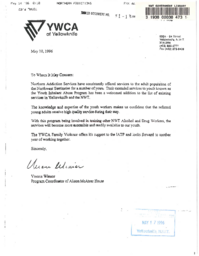 051-13(3) - Letters to the Legislative Assembly regarding funding for the Youth Inhalant and Solvent Abuse Program at Northern Addictions Services in Yellowknife