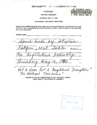 059-13(3) - Reply to opening address by the Honourable Stephen Kakfwi, May 16, 1996