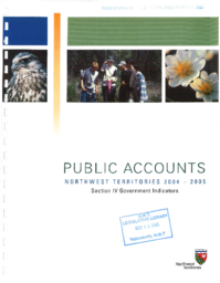 028-15(4) - Public accounts 2004-2005. Section IV, Government indicators