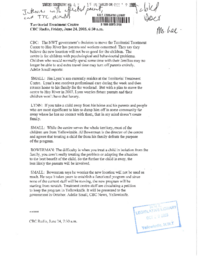 043-15(4) - CBC Radio Transcript Dated June 24, 2005, Regarding Territorial Treatment Centre