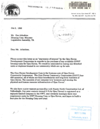 096-13(3) - Letter to Mr. Goo Arlooktoo from Gjoa Haven Development Corporation regarding the purchase of any available GNWT housing units