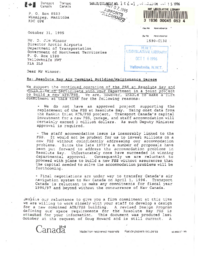 102-13(3) - Letters to Mr. Jim Winsor, Director of Arctic Airports regarding the Resolute Bay air terminal building