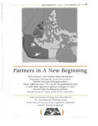 106-13(3) - Partners in a new beginning : draft constitution package recommended by the Constitutional Working Group of the Western Caucus of the Legislative Assembly and the Aboriginal Summit