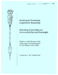 CR 17-14(6) - Report on the Review of the Languages Commissioner's Annual Report 2001-2002