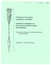 CR 04-14(6) - Report of the Review of the Draft 2003-2004 Main Estimates