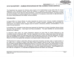 069-15(4) - Status Report - Human Resources in the Corrections Service