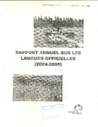 075-15(4) -  Rapport annuel sur les langues officielles 2004-2005