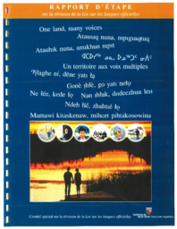 CR 09-14(5) - Rapport d'Étape sur la révision de la Loi sur les langues officielles
