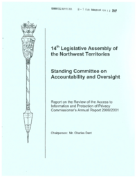 CR 08-14(5) - Report on the Review of the Access to Information and Protection of Privacy Commissioner's Annual Report 2000/2001