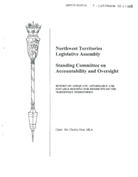 CR 04-14(5) - Report on Adequate Affordable and Suitable Housing for Residents of the Northwest Territories