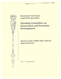 CR 3-14(2) - Review of the 2000/2001 Interim Appropriations