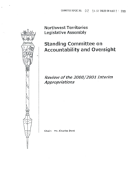 CR 2-14(2) - Review of the 2000/2001 Interim Appropriations