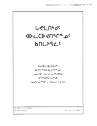 CR 1-13(4) - ᐅᓂᒃᑳᓕᐊᕆᔭᐅᔪᖅ ᑲᑎᖅᓱᖅᑕᐅᒍᒪᓂᖏᓄᑦ ᓄᓇᓯᐊᒥ ᐃᒡᓗᓕᕆᔨᕐᔪᐊᒃᑯᑦ ᐃᖏᕋᔪᑎᓕᕆᔨᒃᑯᑦ ᓴᓇᔨᓕᕆᔨᒃᑯᓪᓗ ᐱᒐᓚᓕᕆᔨᒃᑯᑦ