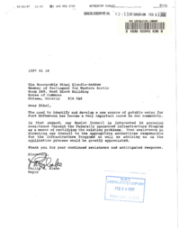 057-13(4) - Letter from the Mayor of Fort McPherson Regarding the Canadian Infrastructure Program