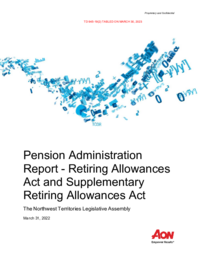 945-19(2) - Northwest Territories Legislative Assembly Pension Administration Report - Retiring Allowances Act and Supplementary Retiring Allowances Act