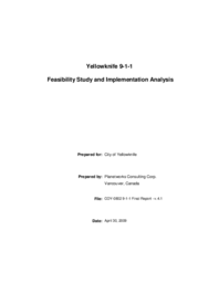 Yellowknife 9-1-1 : Feasibility Study and Implementation Analysis