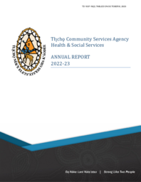 1037-19(2) - Tłı̨chǫ Community Services Agency Health and Social Services Annual Report 2022-23