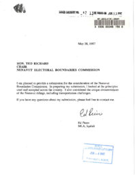 087-13(4) - Submissions to Nunavut Boundaries Commission