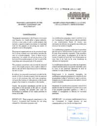 090-13(4) - Proposed Amendments to the Property Assessment and Taxation Act = Modification proposées à la Loi sur l'évaluation et l'impôt fonciers