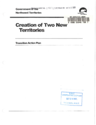 108-13(4) - Creation of Two New Territories : Transition Action Plan