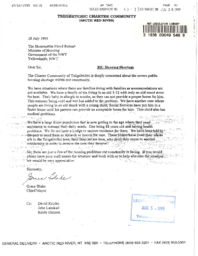 65-13(7) - Letter from Mayor of Tsiigehtchic to Honourable Floyd Roland re: Housing Shortage