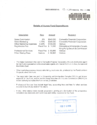 052-13(5) - Details of Aurora Fund Expenditures