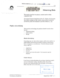 062-13(5) - Excerpt from Public Works and Services Purchasing Guidelines Obtaining Bids